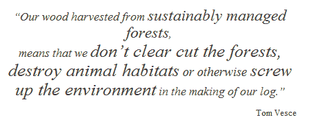 Tom Vesce quote on sustainability.