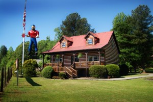 Paul Bunyan at Log Cabin Homes