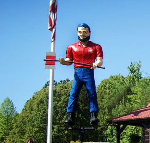 Paul Bunyan at our Rocky Mount Sales Center