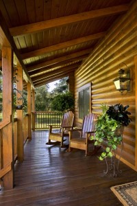 Wooden Front Porch