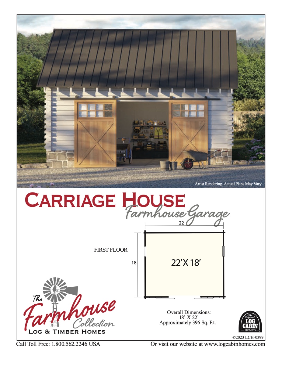 LCH-0398 CarriageHouseFarmhouseGarage